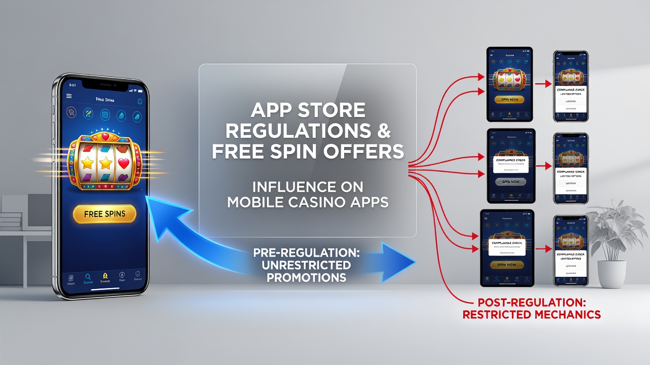 Developer reviewing compliance documents for casino app updates related to free spin features